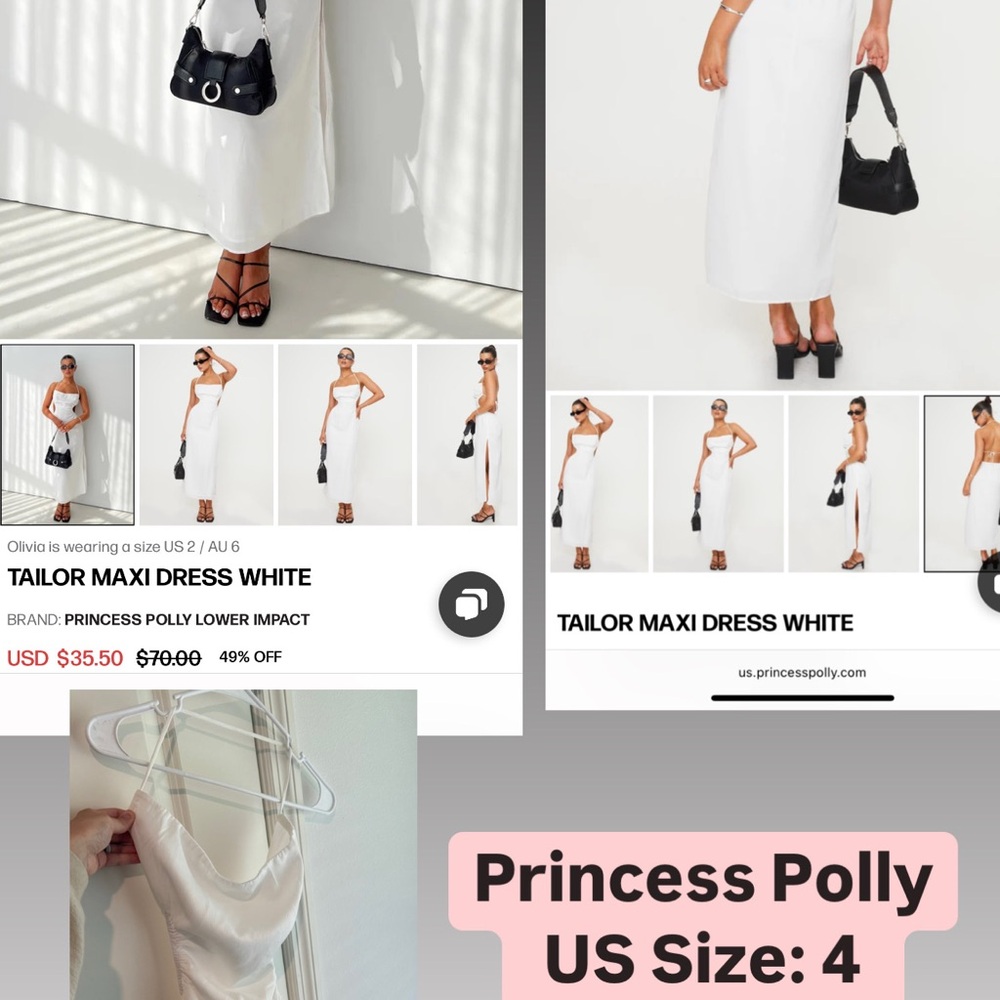 Princess Polly White Maxi Dress